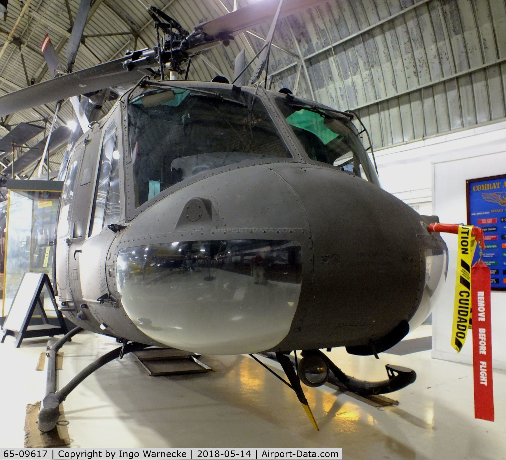 65-09617, 1965 Bell UH-1H Iroquois C/N 4661, Bell UH-1H Iroquois (upgraded from UH-1D) at the Combat Air Museum, Topeka KS