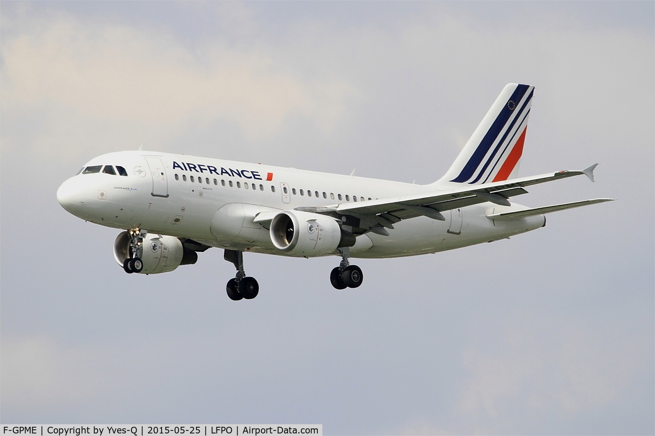 F-GPME, 1996 Airbus A319-113 C/N 625, Airbus A319-113, Short approach Rwy 26, Paris-Orly Airport (LFPO-ORY)