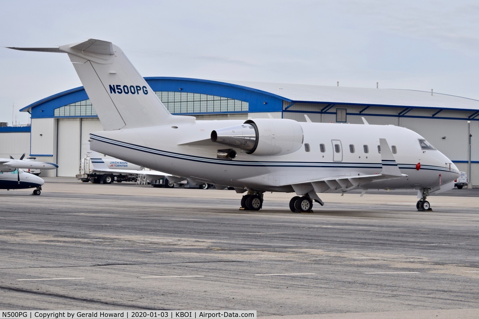 N500PG, 2006 Bombardier Challenger 604 (CL-600-2B16) C/N 5663, Parked on north GA ramp.