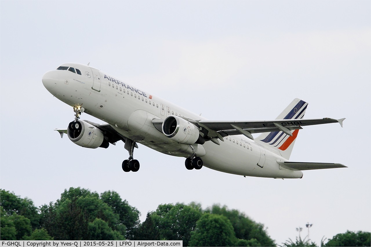 F-GHQL, 1991 Airbus A320-211 C/N 0239, Airbus A320-211, Take off rwy 24, Paris-Orly airport (LFPO-ORY)