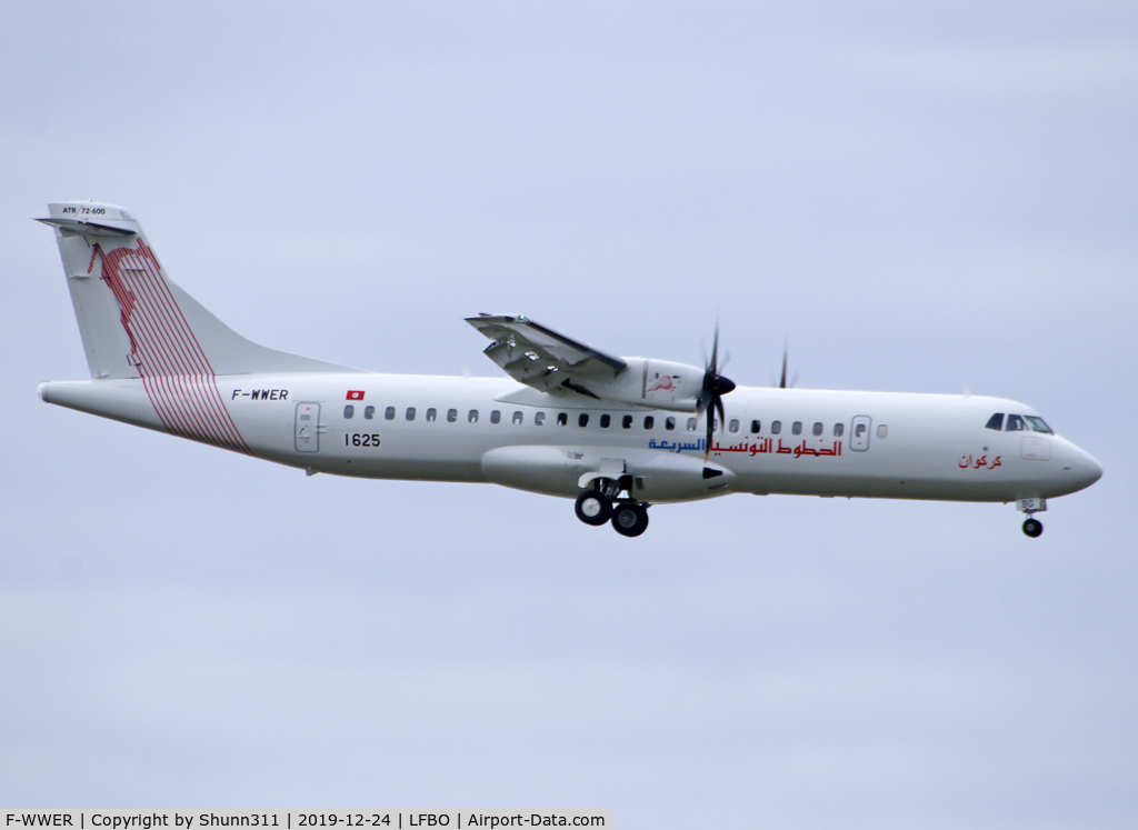F-WWER, 2019 ATR 72-600 C/N 1625, C/n 1625 - To be TS-LBG