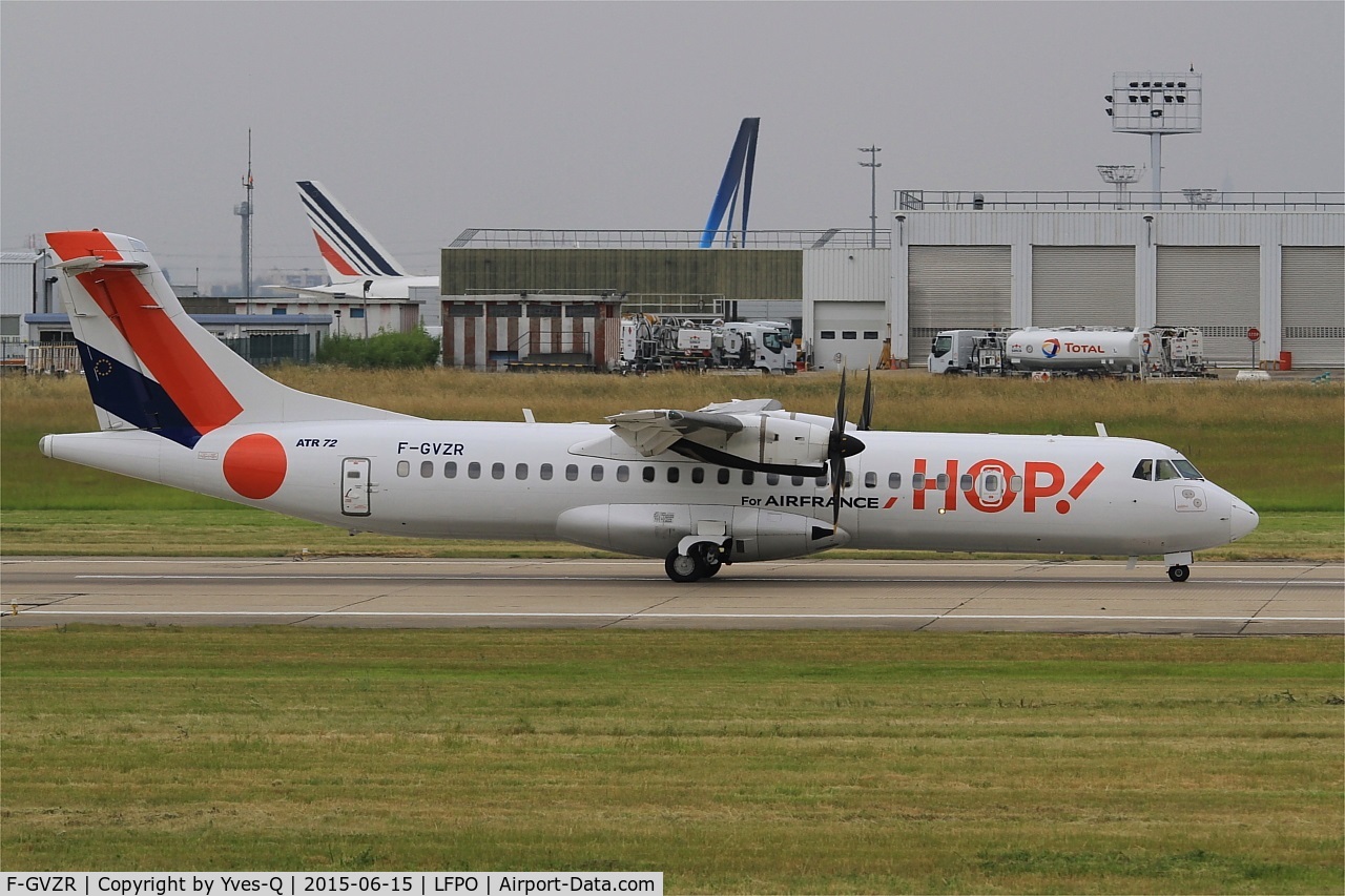 F-GVZR, 1997 ATR 72-212A C/N 498, ATR 72-212A, Ready to take off rwy 08, Paris-Orly airport (LFPO-ORY)