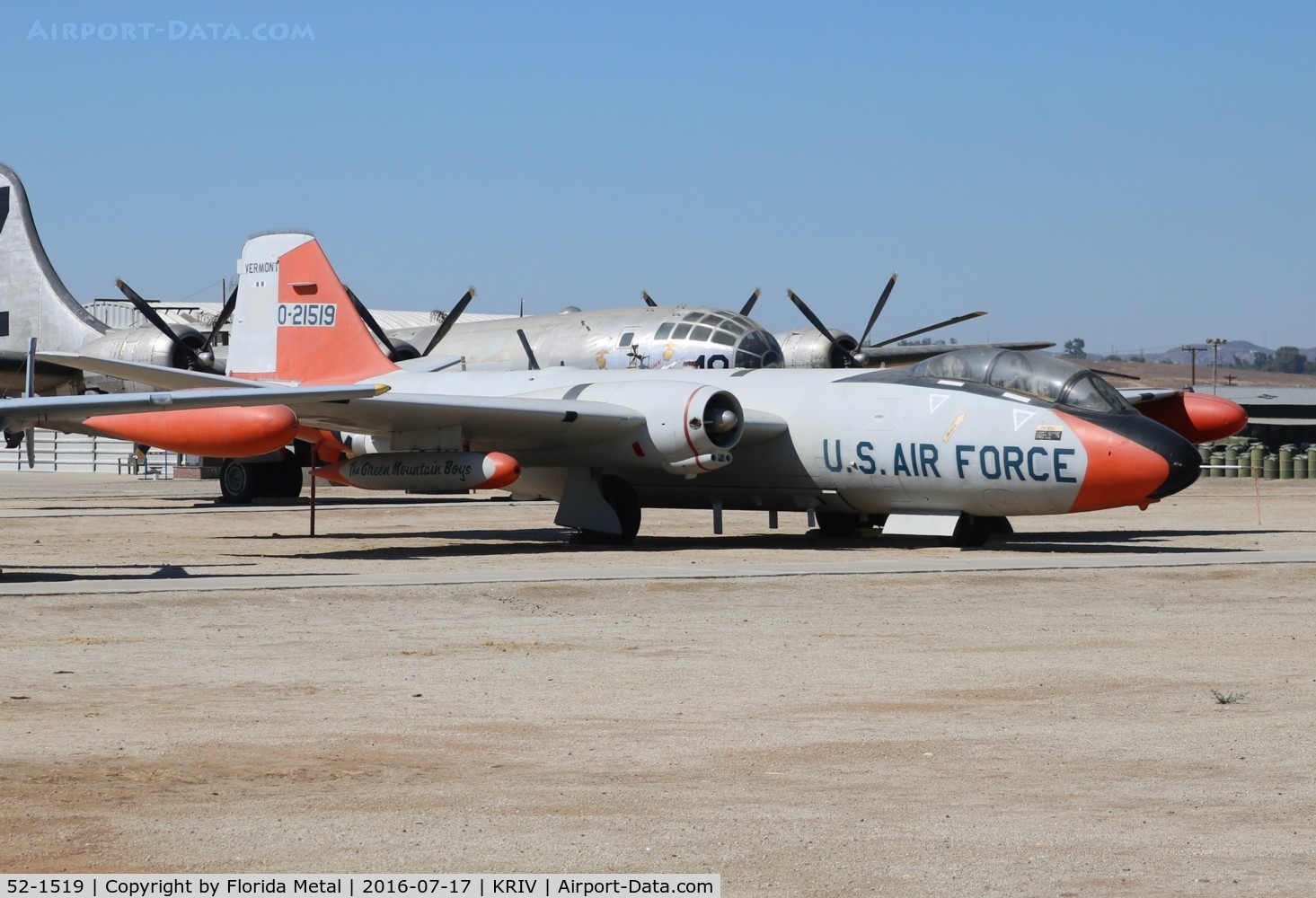 52-1519, 1952 Martin EB-57B Canberra C/N 102, March AFB