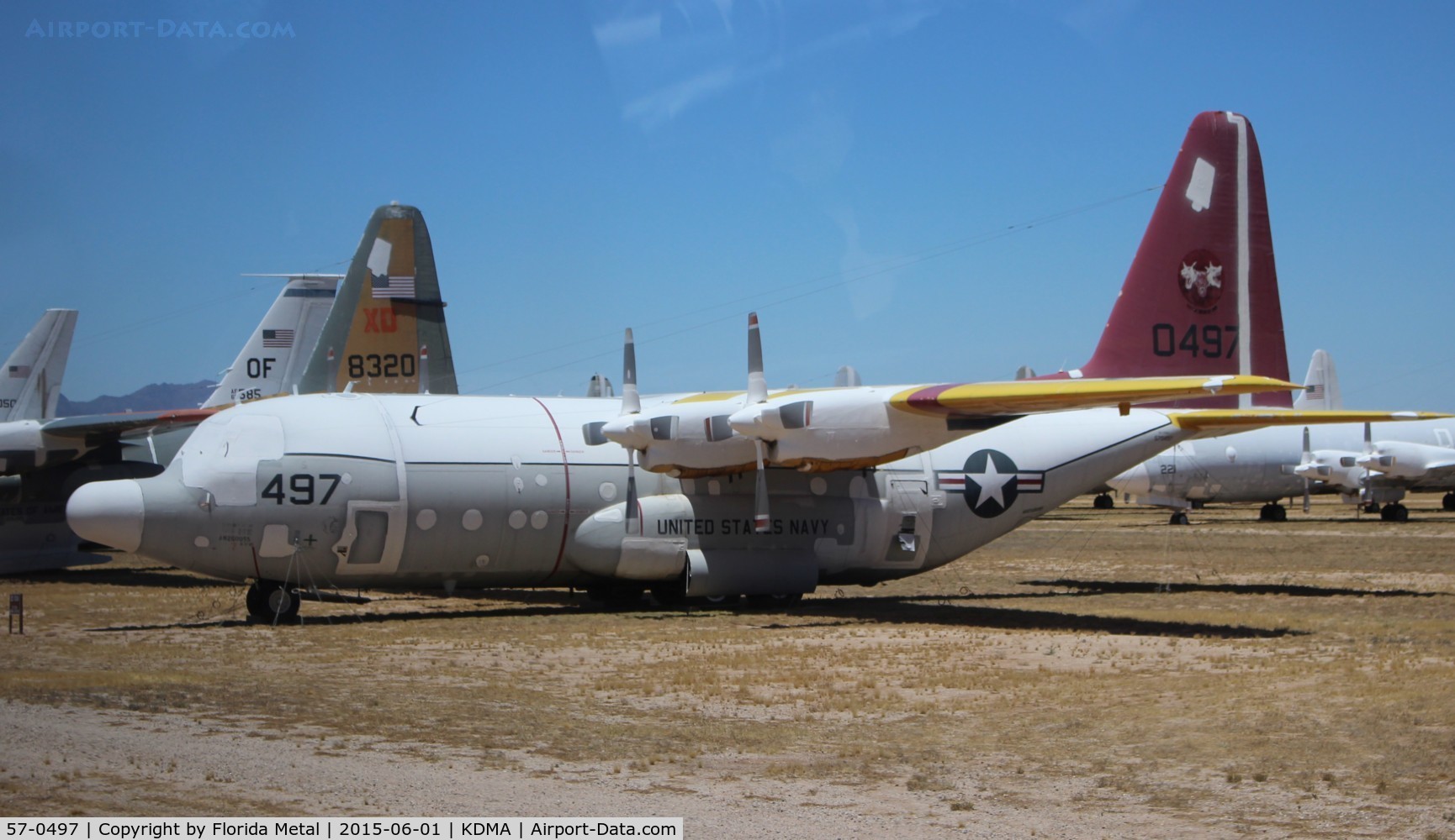 57-0497, 1957 Lockheed DC-130A Hercules C/N 182-3204, PIMA Boneyard
