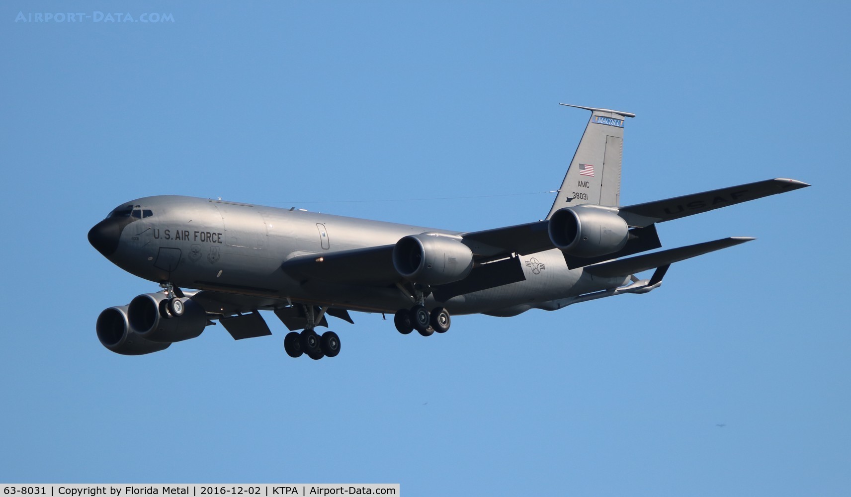 63-8031, 1963 Boeing KC-135R Stratotanker C/N 18648, TPA spotting