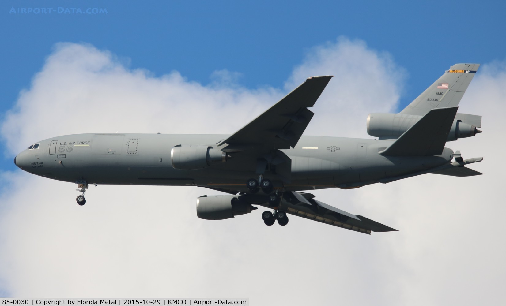 85-0030, 1985 McDonnell Douglas KC-10A Extender C/N 48235, Airlift and Tanker 2015