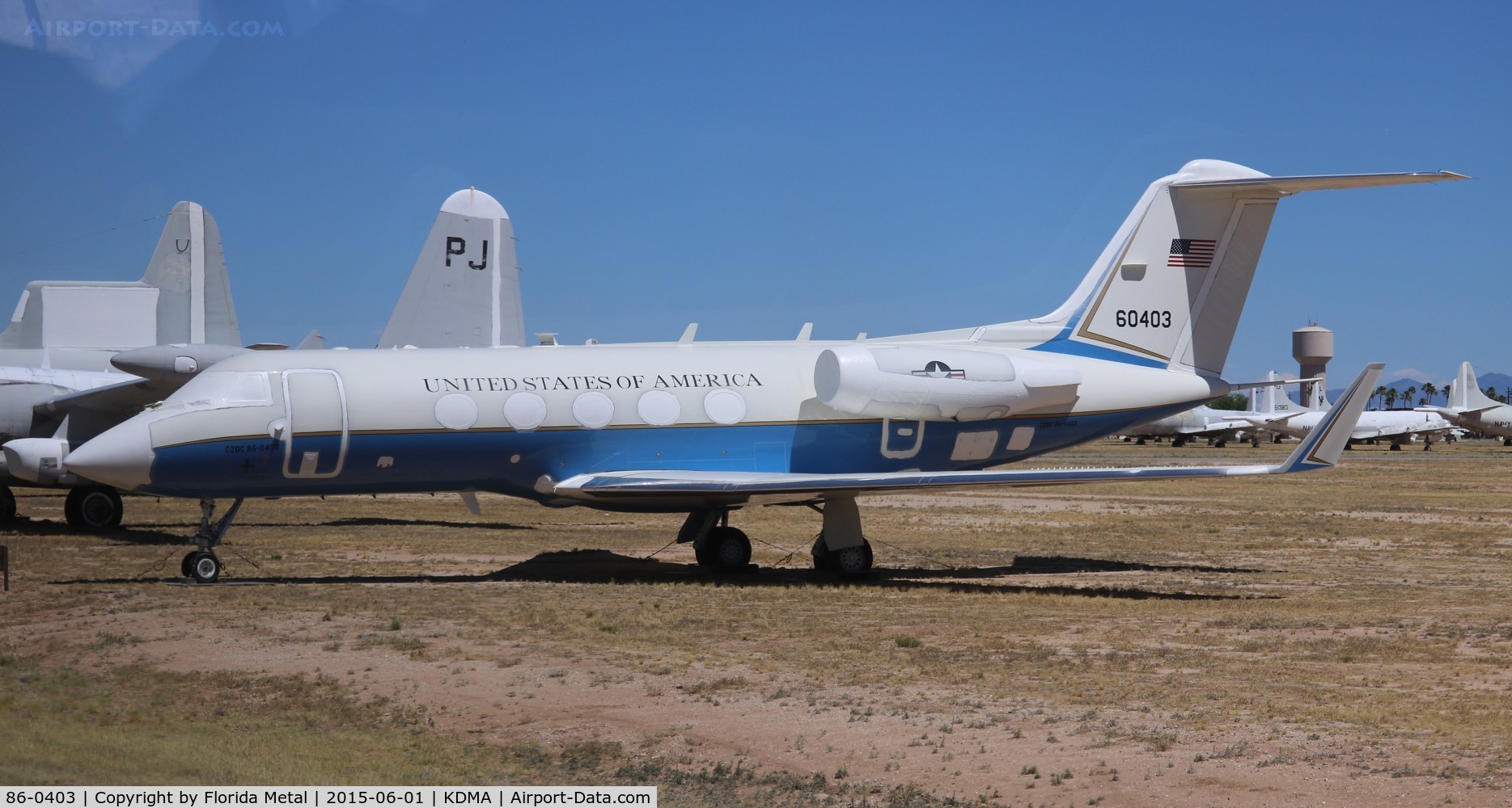 86-0403, 1985 Grumman C-20C Gulfstream III C/N 473, PIMA boneyard