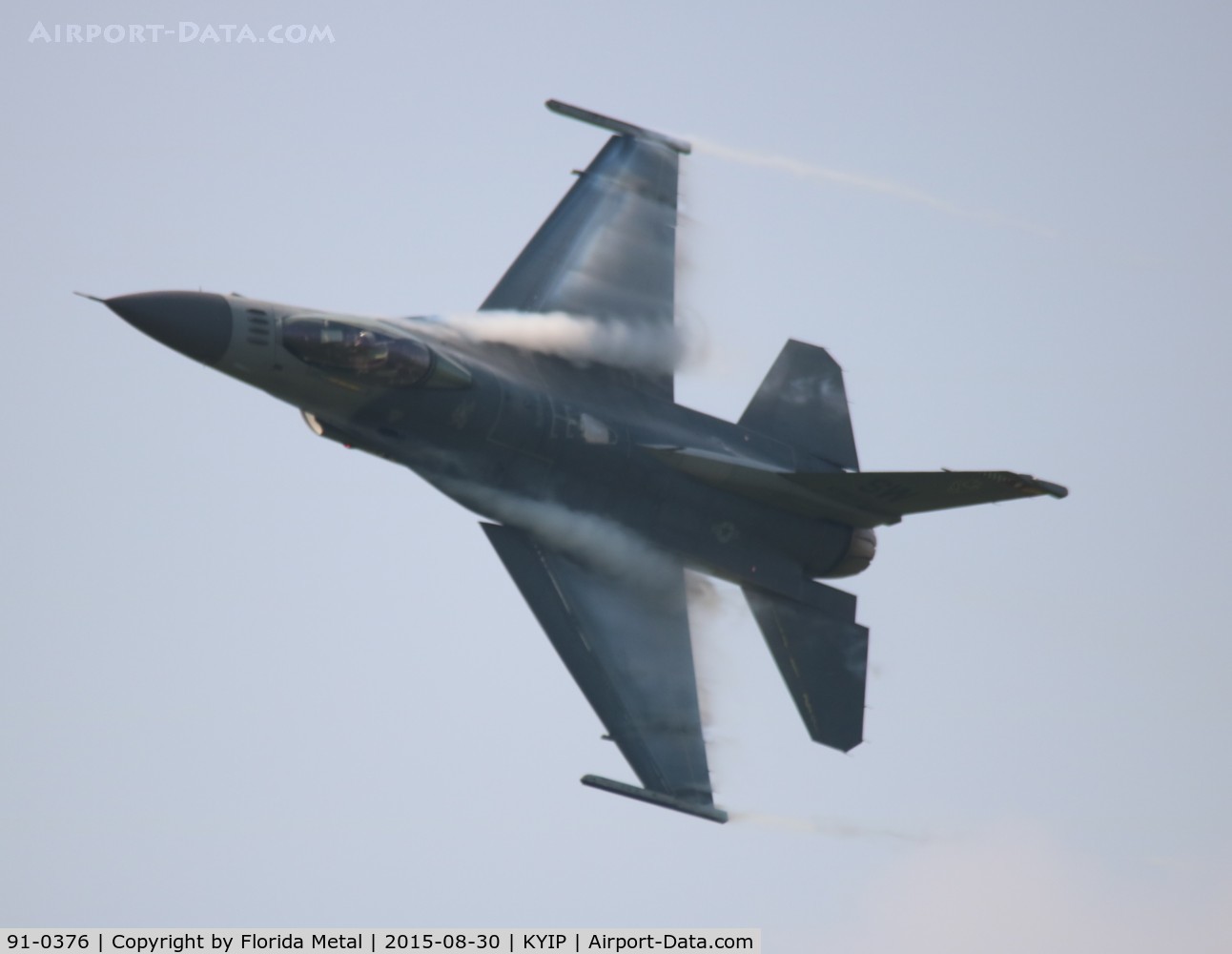 91-0376, 1991 General Dynamics F-16C Fighting Falcon C/N CC-74, TOM 2015