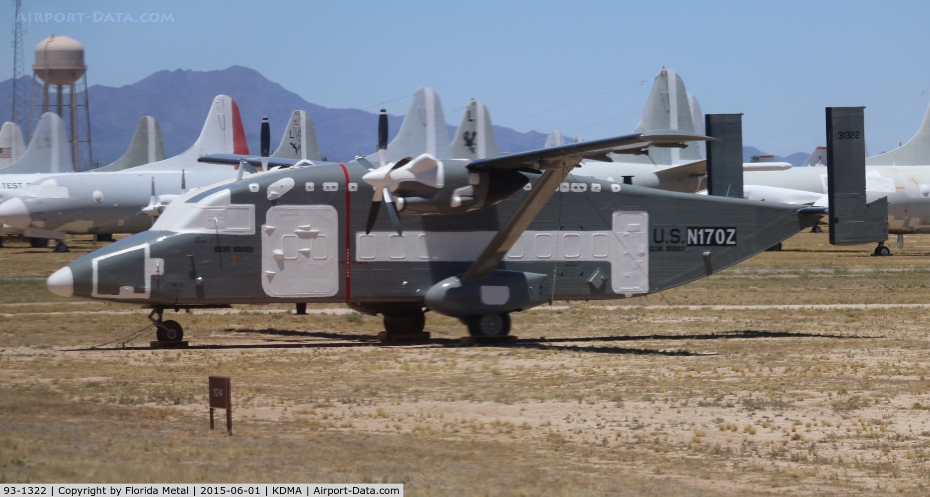 93-1322, Short C-23B+ Sherpa C/N SH.3406, PIMA boneyard