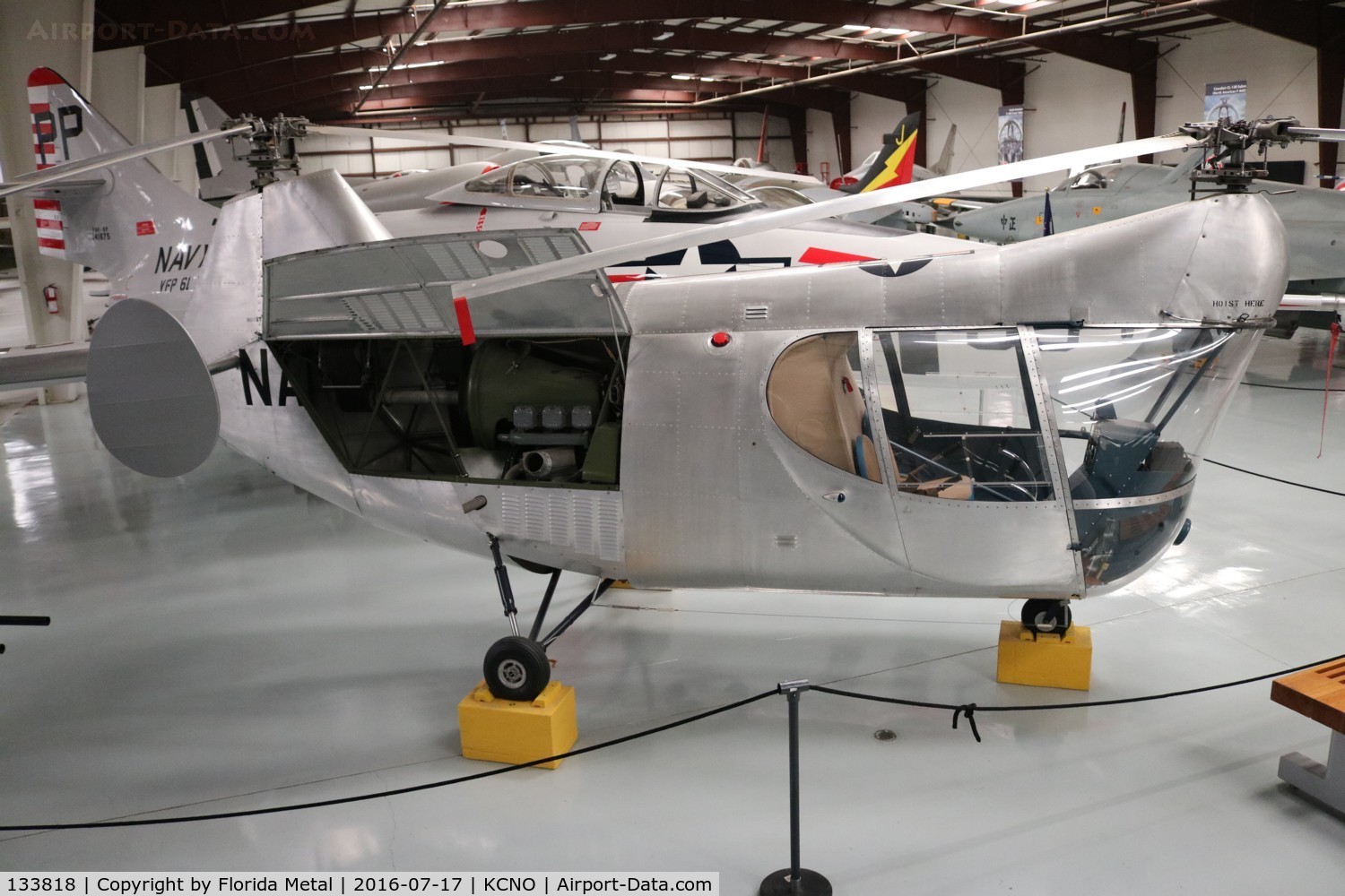 133818, 1952 McCulloch XHUM-1 C/N 1001, Yanks Air Museum