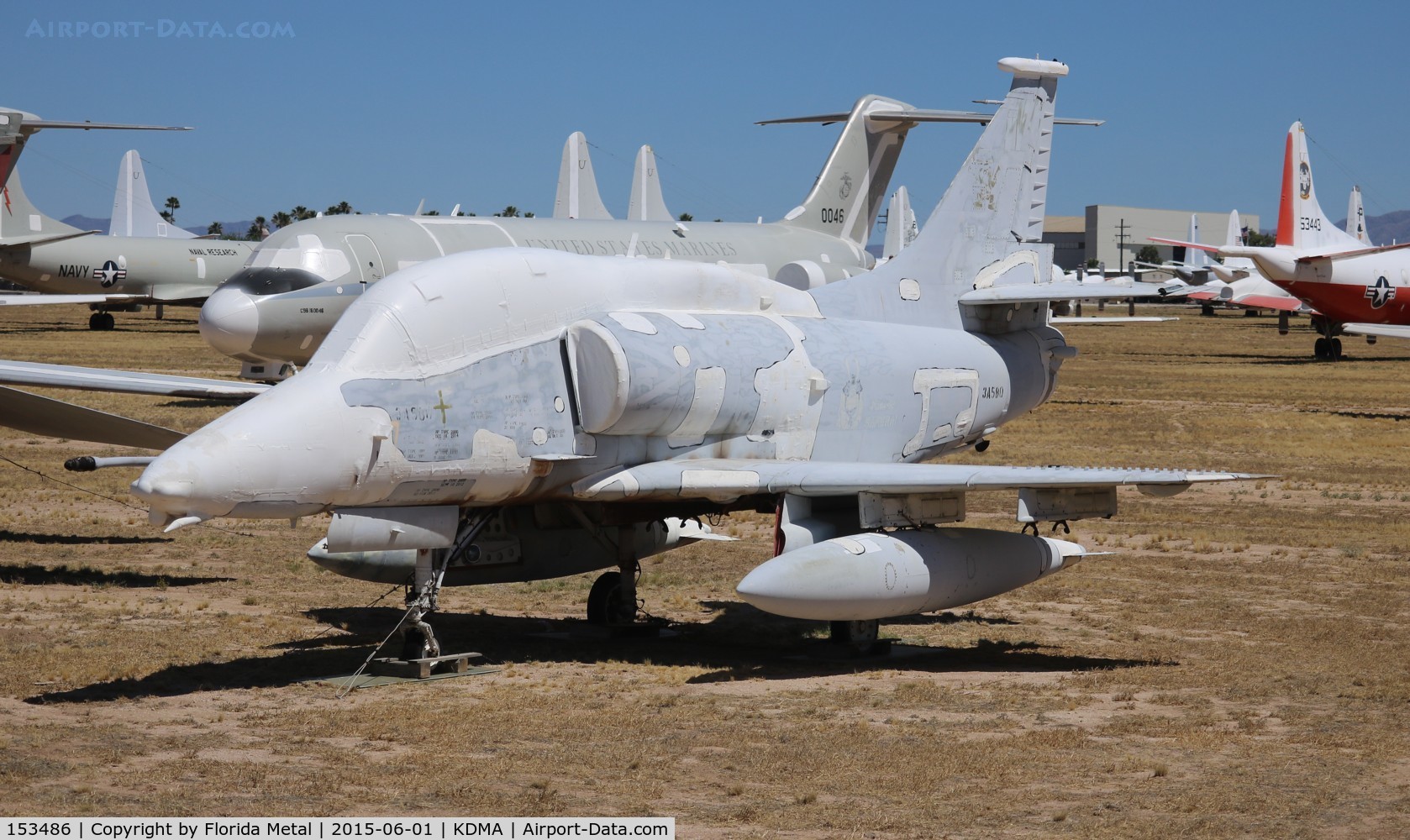 153486, Douglas TA-4F Skyhawk C/N 13552, PIMA boneyard