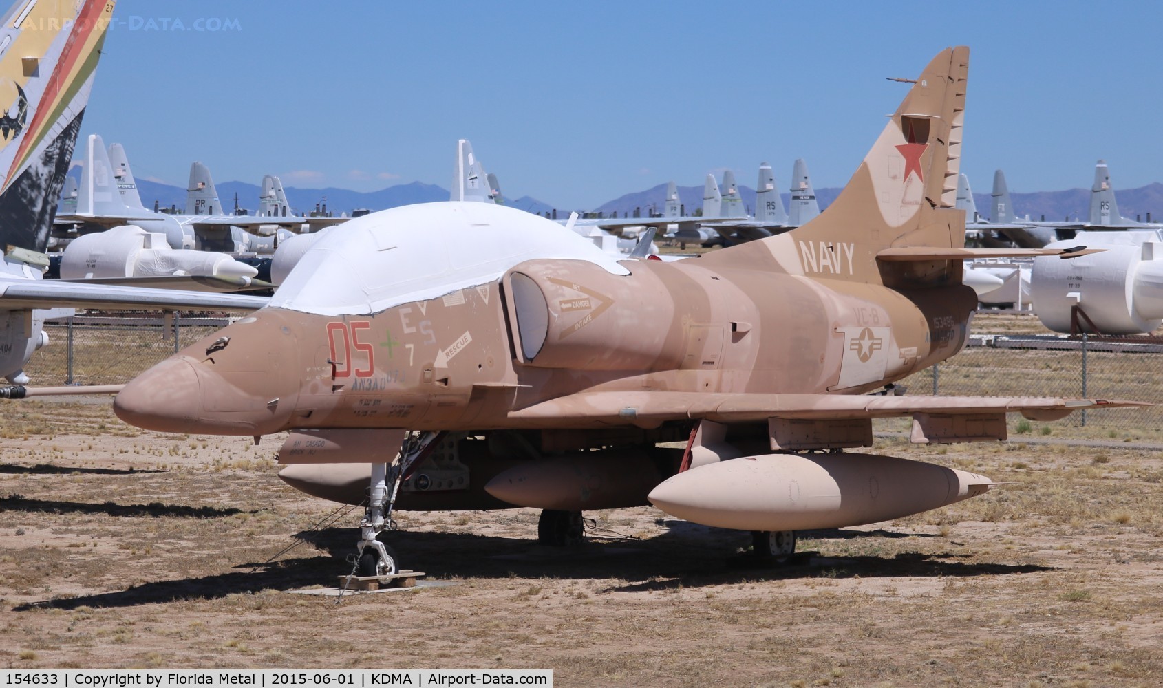 154633, Douglas OA-4M Skyhawk (TA-4F) C/N 13751, PIMA boneyard