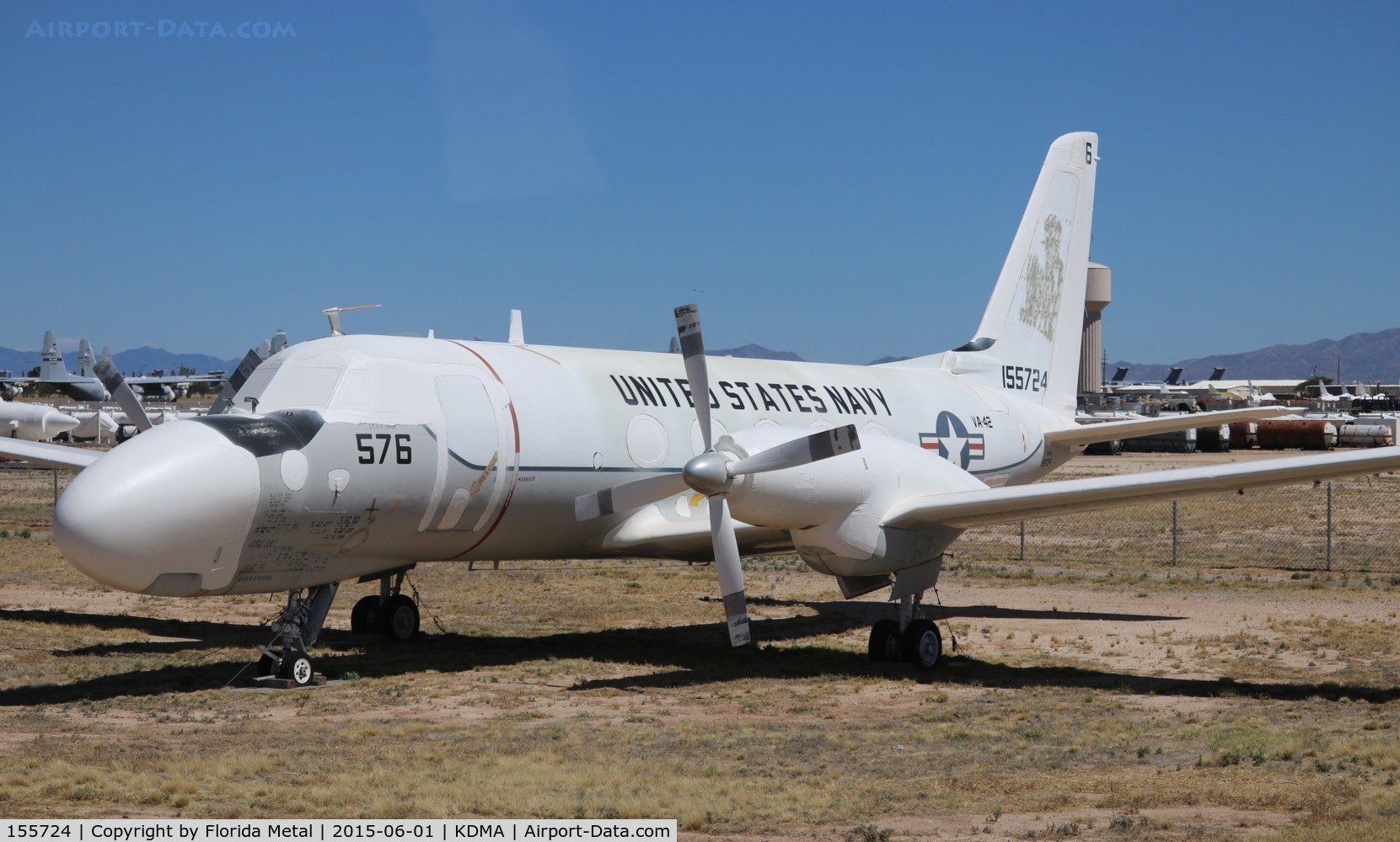 155724, 1967 Grumman TC-4C Academe (G-159) C/N 180, PIMA boneyard