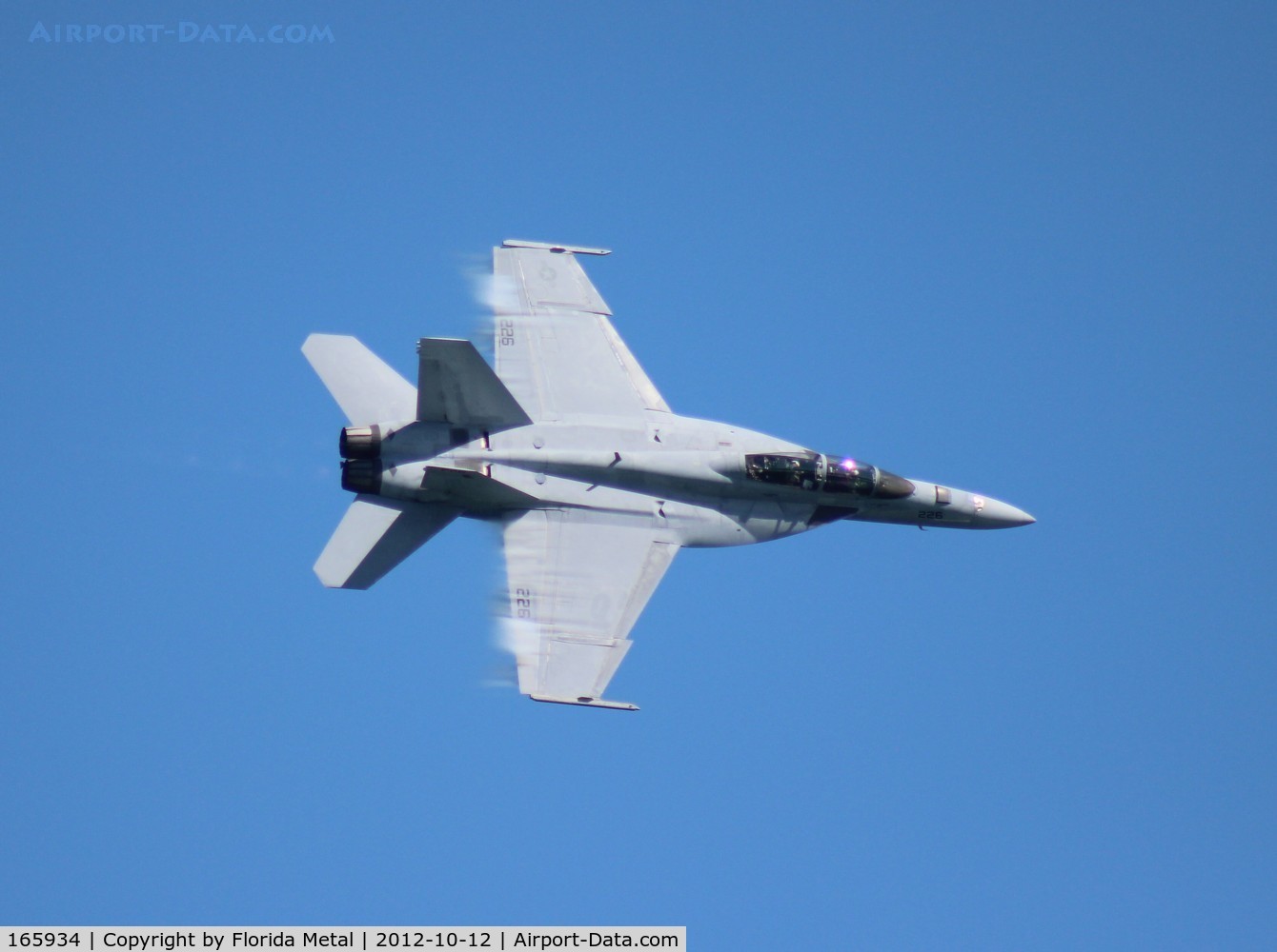 165934, Boeing F/A-18F Super Hornet C/N F080, Daytona Beach 2012