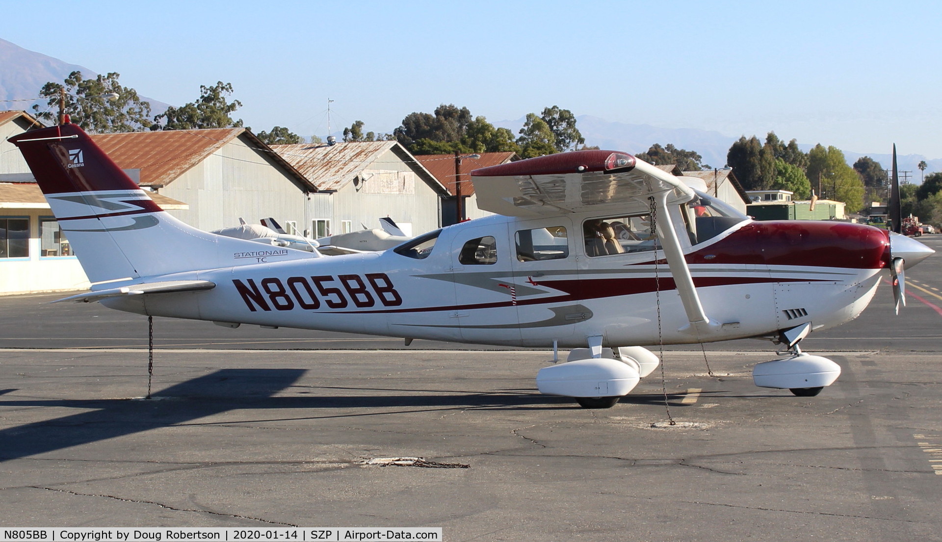 N805BB, 2007 Cessna T206H TC Turbo Stationair C/N T20608722, 2007 Cessna T206H TURBO STATIONAIR TC, Lycoming TIO-540-AJ1A 310 Hp, on Transient Ramp