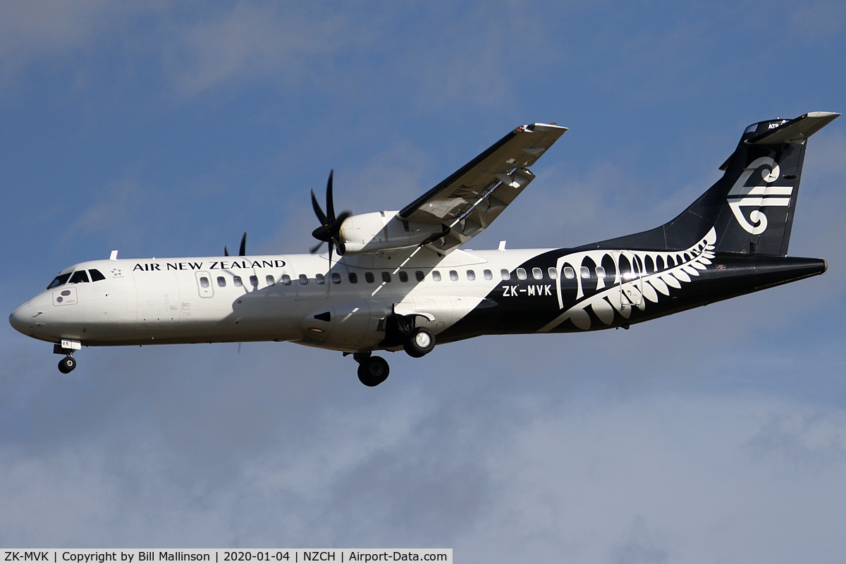 ZK-MVK, 2016 ATR 72-600 (72-212A) C/N 1330, from PMR