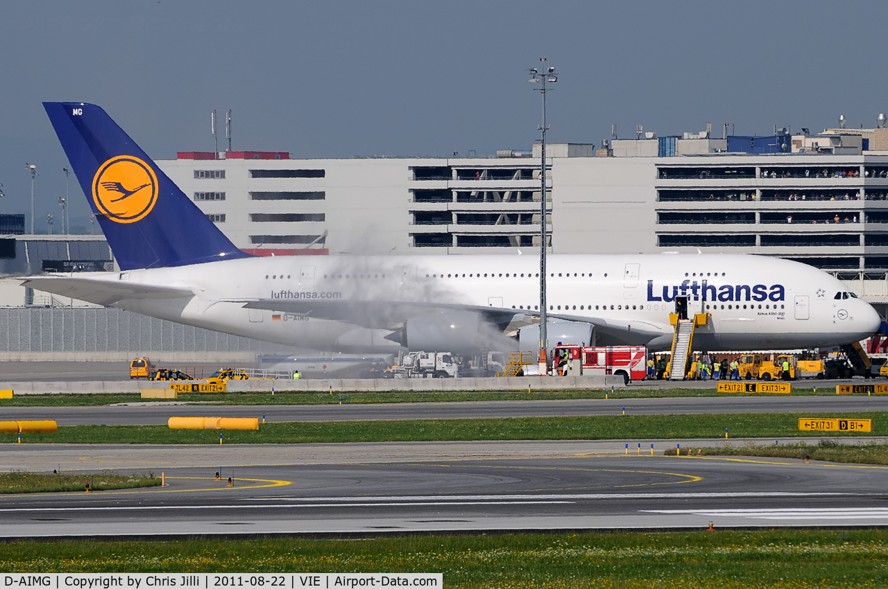 D-AIMG, 2011 Airbus A380-841 C/N 069, Vienna Int. Airport - Lufthansa Airbus A380 D-AIMG