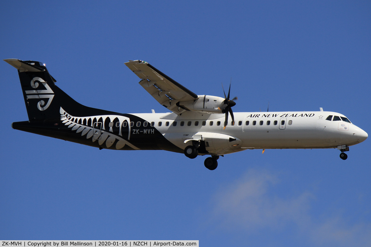 ZK-MVH, 2015 ATR 72-212A C/N 1304, in from DUD