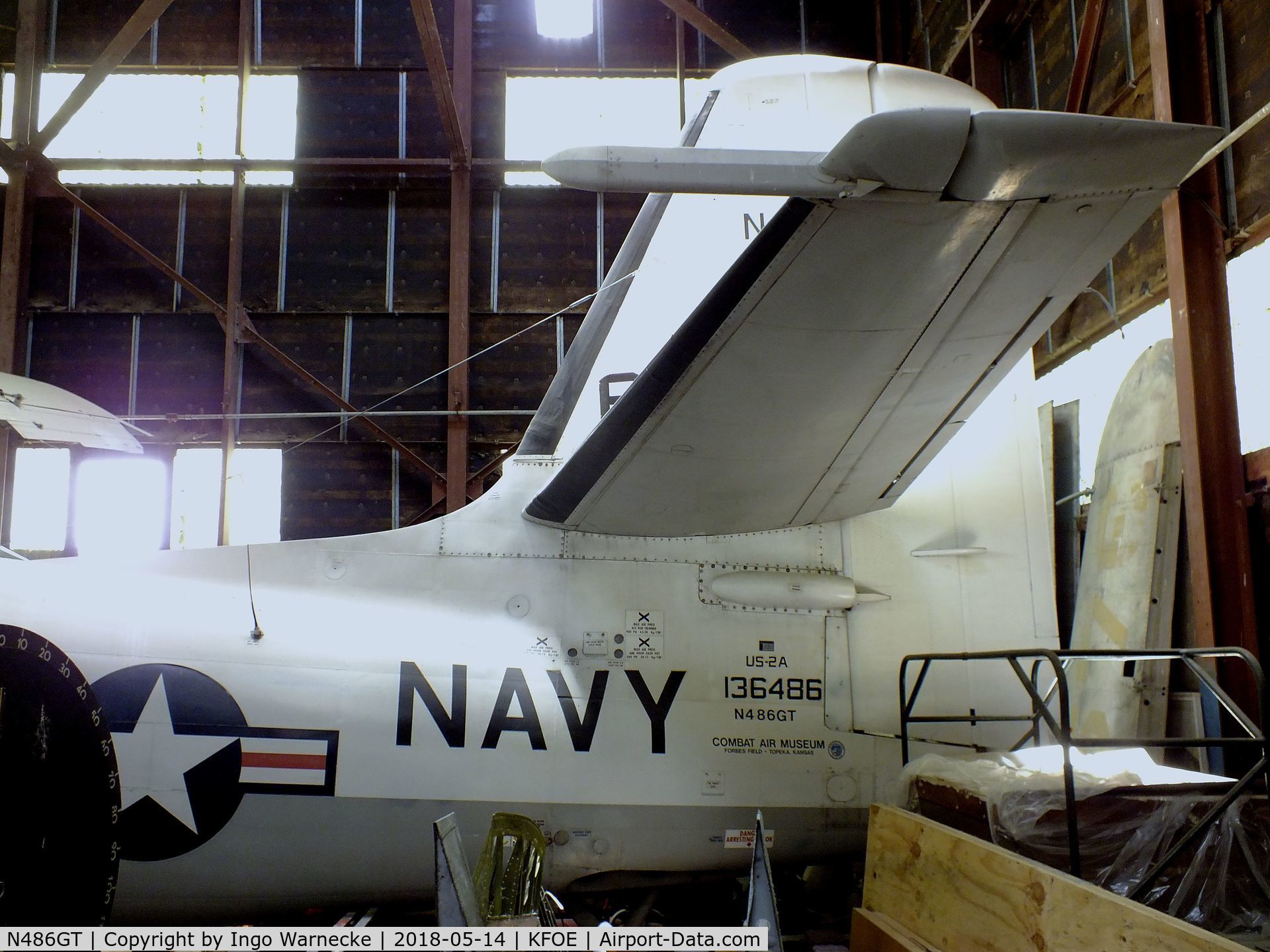 N486GT, 1954 Grumman S2F-1 Tracker C/N 395, Grumman S2F-1 / US-2A Tracker at the Combat Air Museum, Topeka KS