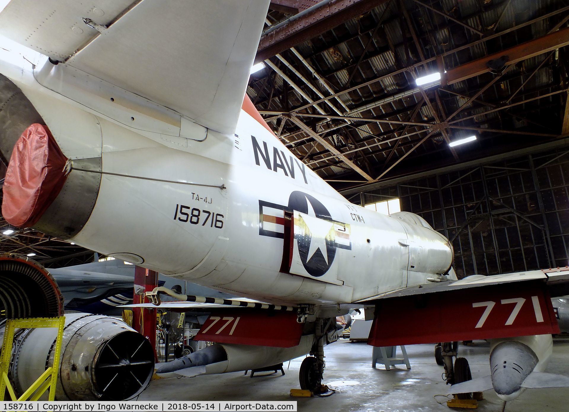 158716, Douglas TA-4J Skyhawk C/N 14337, Douglas TA-4J Skyhawk at the Combat Air Museum, Topeka KS