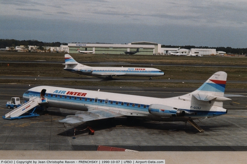 F-GCVJ, 1972 Aerospatiale SE-210 Caravelle 12 C/N 275, Air Inter (dd 11/30/1990, wfu 4/1991 ORY, stored Rennes)