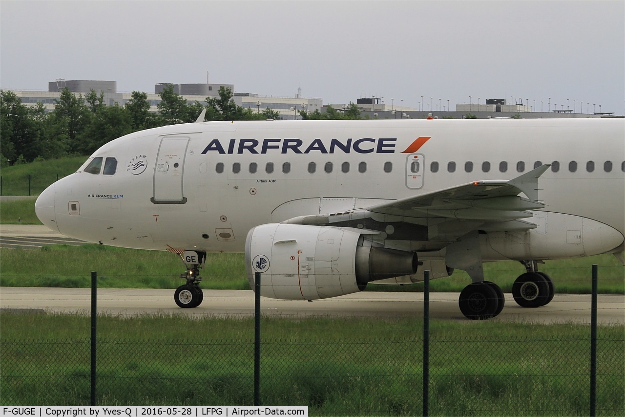 F-GUGE, 2003 Airbus A318-111 C/N 2100, Airbus A318-111, Taxiing, Roissy Charles De Gaulle airport (LFPG-CDG)