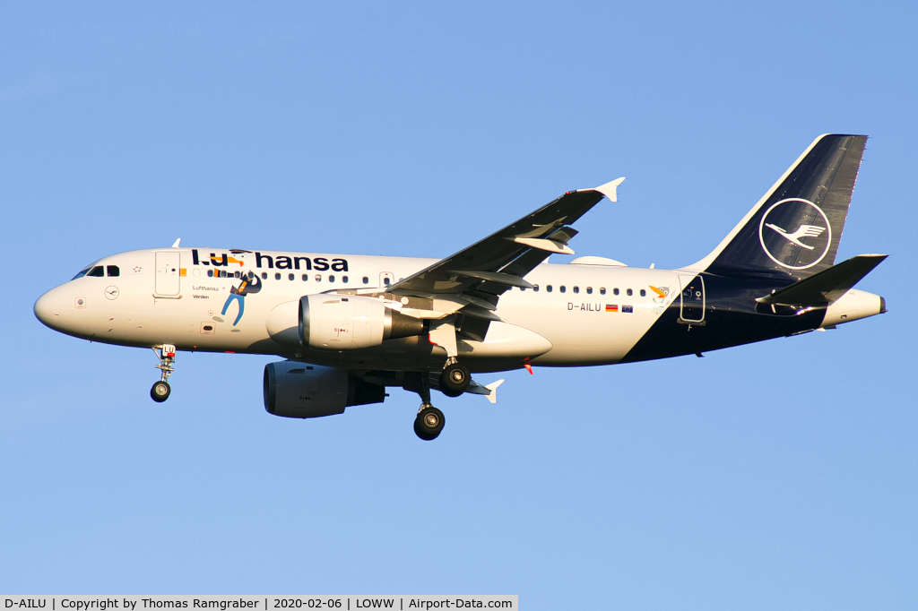 D-AILU, 1997 Airbus A319-114 C/N 744, Lufthansa Airbus A319