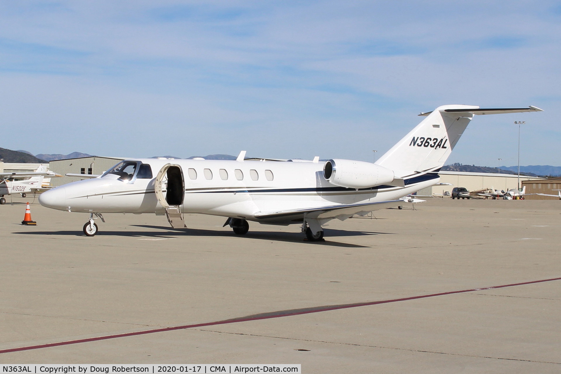 N363AL, 2013 Cessna 525B CitationJet CJ3 C/N 525B-0409, 2013 Cessna 525B CITATIONJET CJ3, 2 Williams International FJ44-3A 2 Turbofans with FADEC flat rated to 26 degrees C (79F), 8 seats, on Transient Ramp