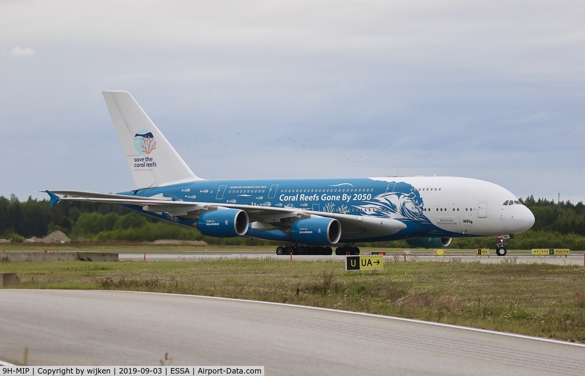 9H-MIP, 2006 Airbus A380-841 C/N 006, Taxiway Z
