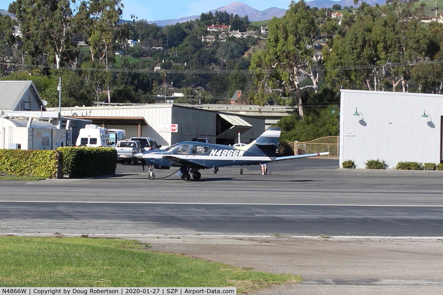 N4866W, 1976 Rockwell International 114 Commander C/N 14196, 1978 Rockwell 114 COMMANDER, Lycoming IO-540-T4AD 200 Hp, at Fuel Dock 