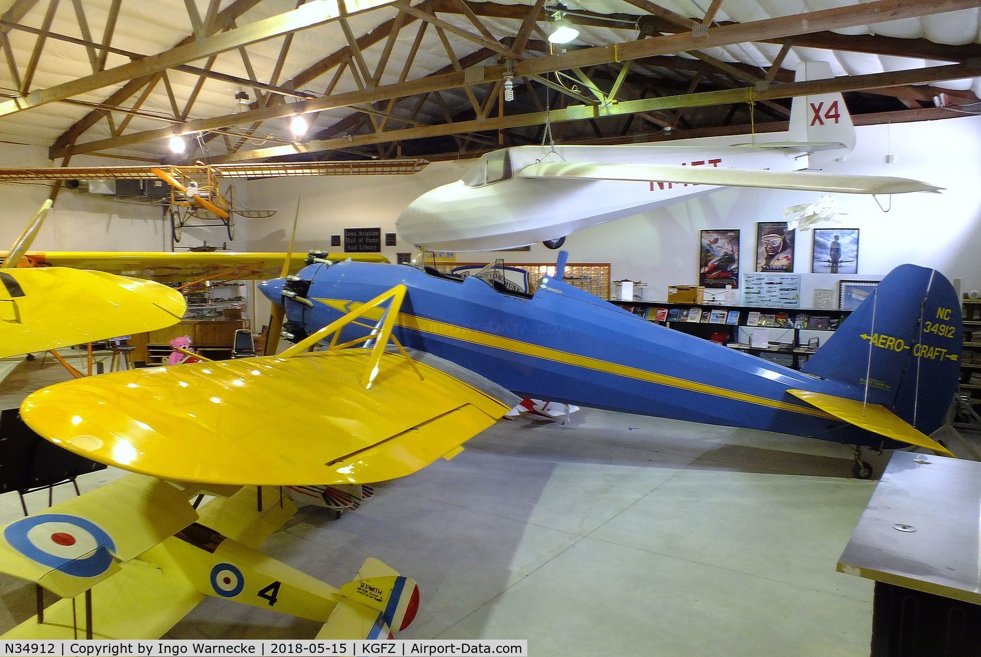 N34912, 1941 Aetna Aerocraft 2SA C/N 4, Timm (Aetna) Aerocraft 2SA at the Iowa Aviation Museum, Greenfield IA