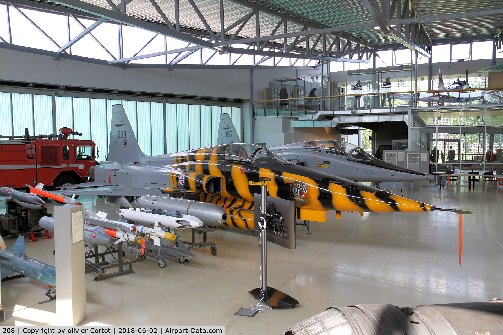208, 1966 Northrop F-5A Freedom Fighter C/N N.7031, preserved in a museum next to Oslo airport