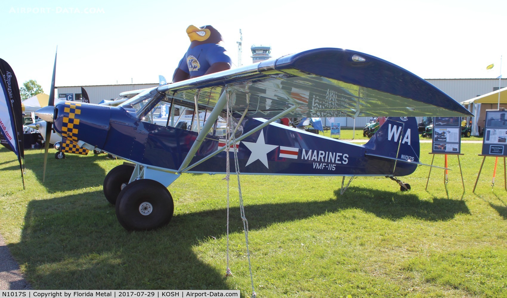 N1017S, Piper PA-18A-150 Super Cub C/N 18-7038, PA-18A