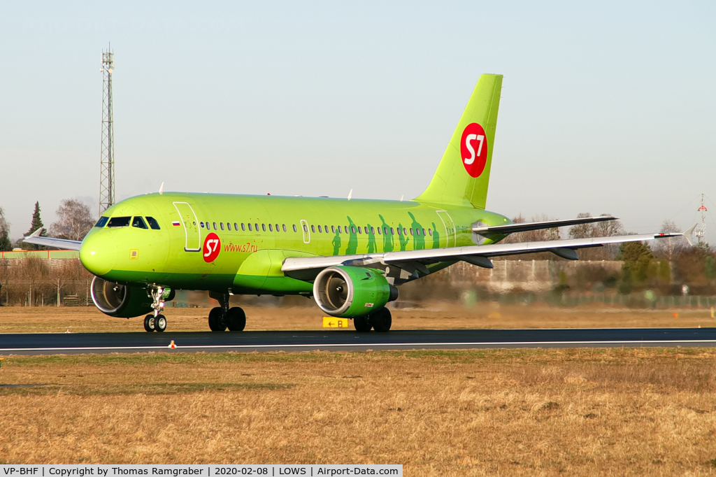 VP-BHF, 2002 Airbus A319-114 C/N 1819, S7 Airlines Airbus A319