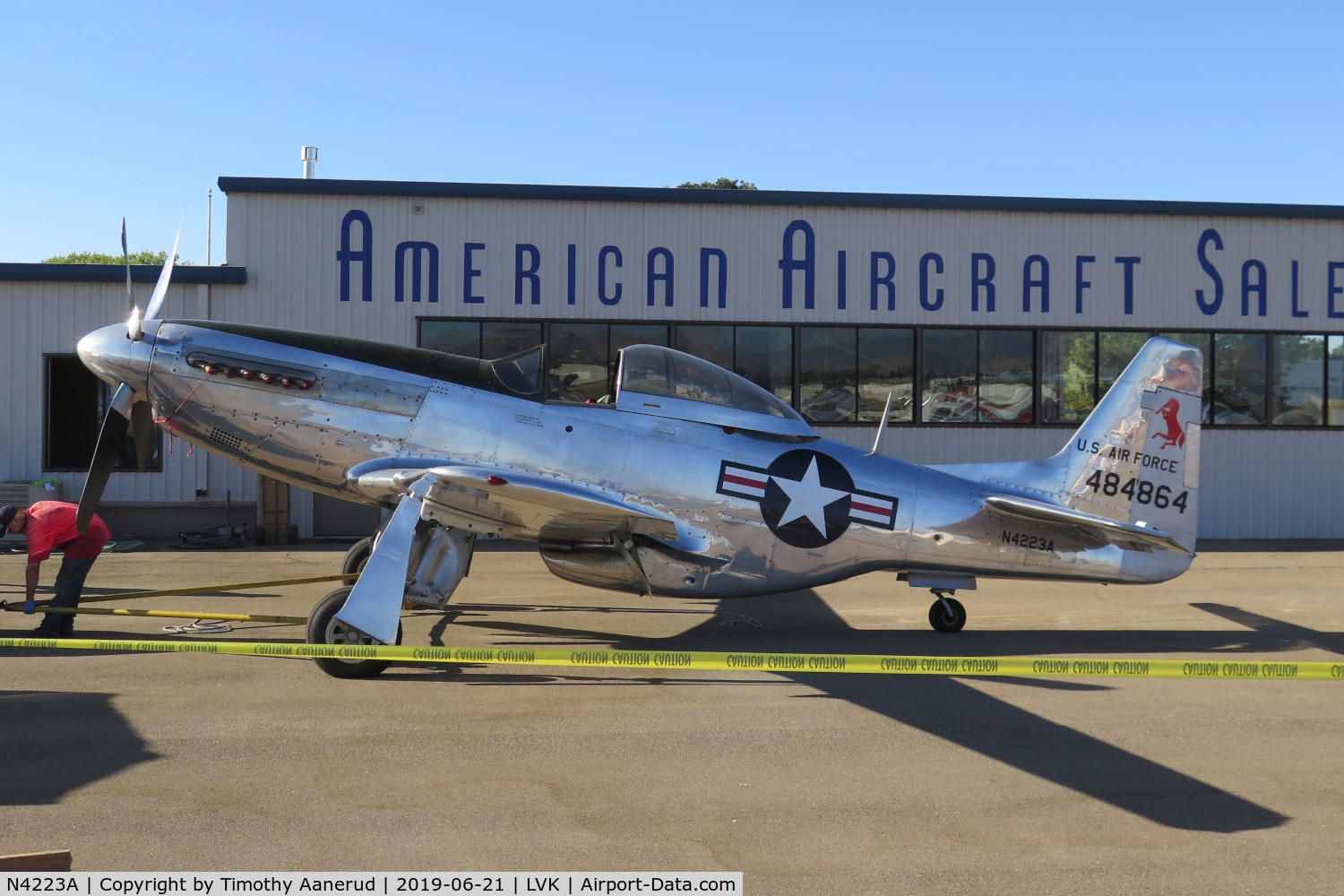 N4223A, North American P-51D Mustang C/N 44-84864, 2019 AOPA Livermore Fly In, North American P-51D Mustang, c/n: 44-84864