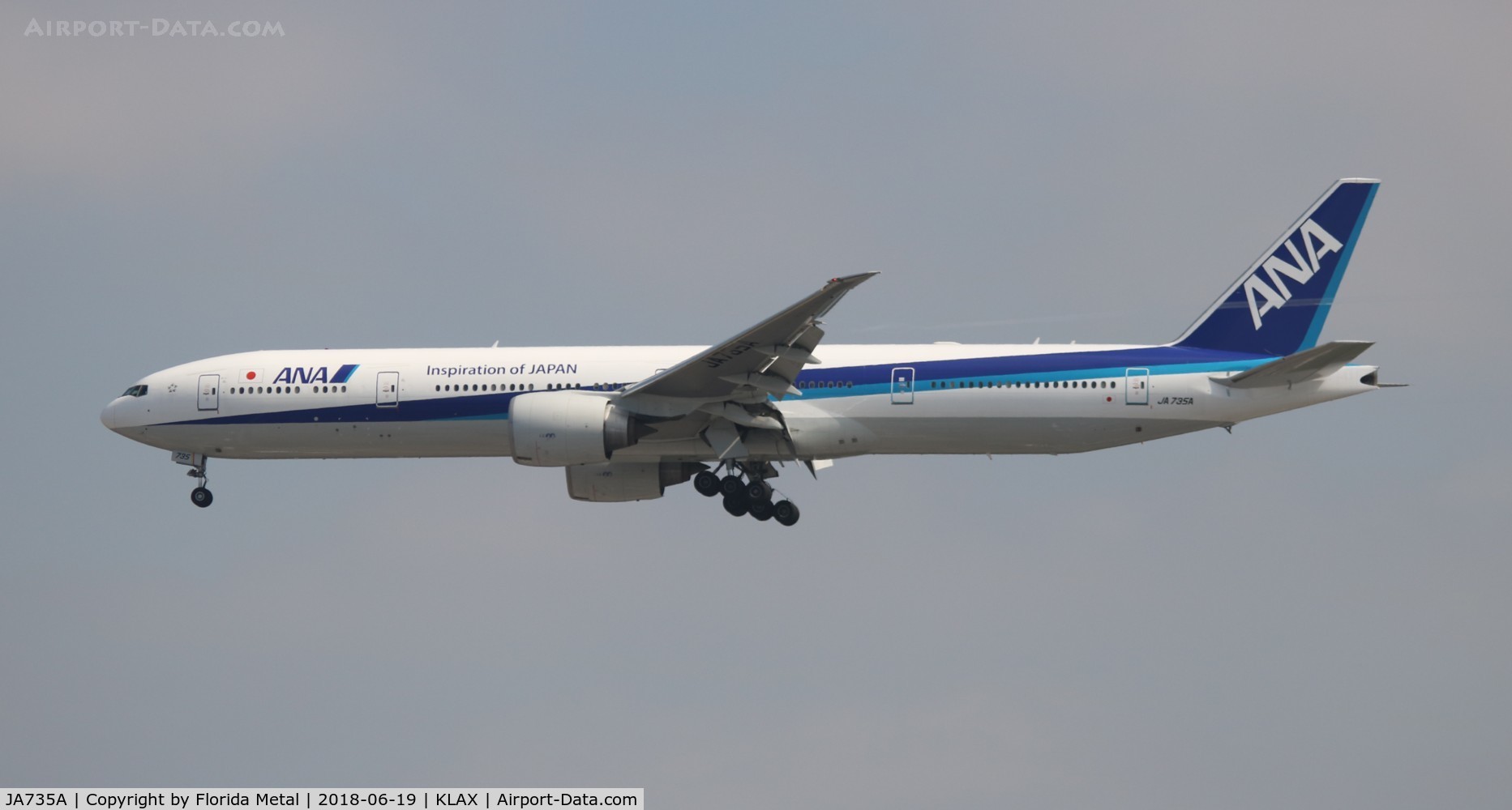 JA735A, 2006 Boeing 777-381/ER C/N 34892/571, LAX 2018
