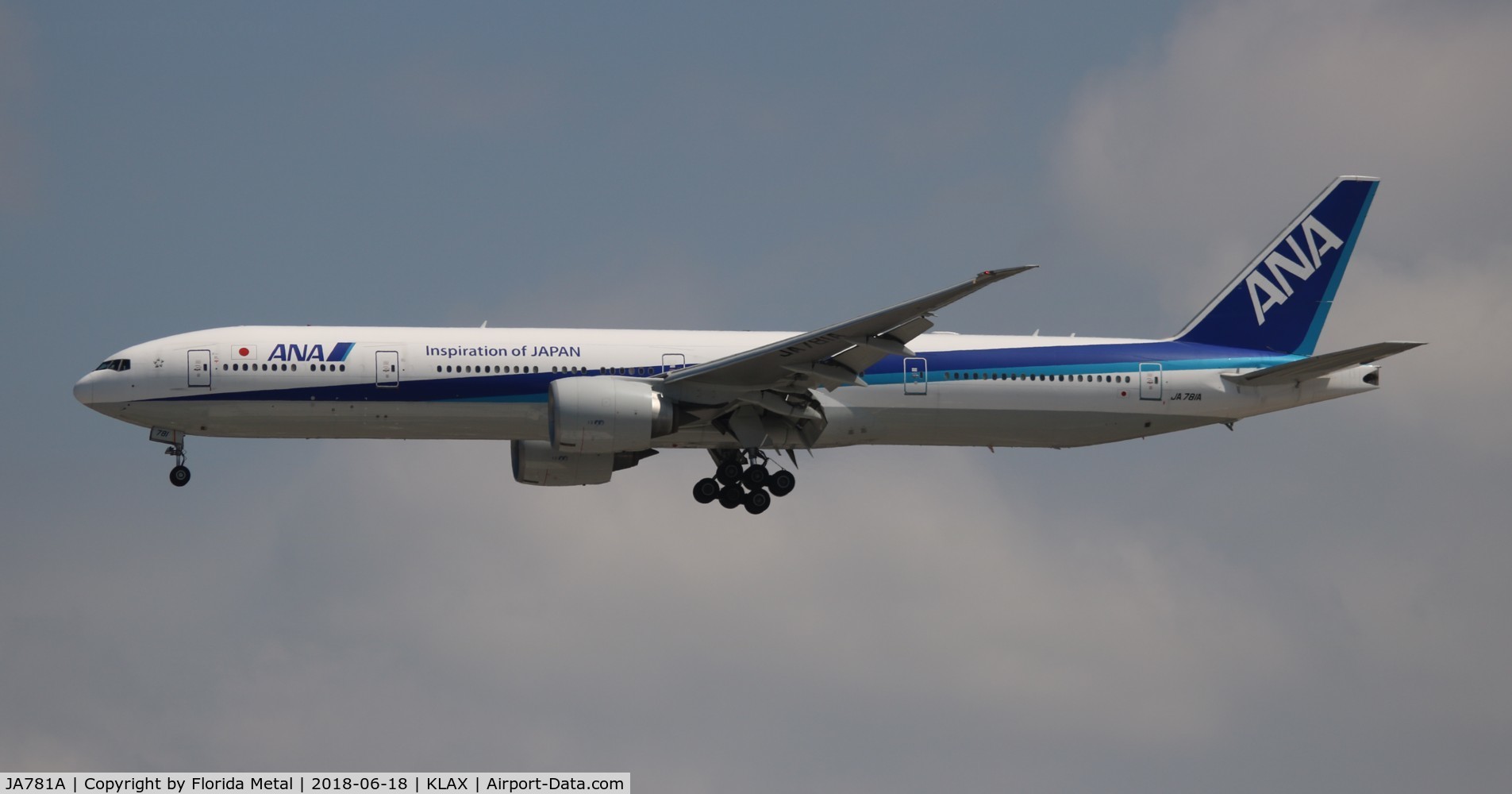 JA781A, 2007 Boeing 777-381/ER C/N 27041, LAX 2018