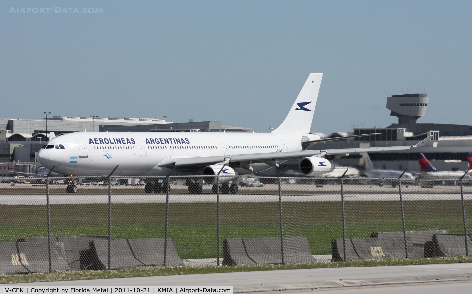 LV-CEK, 1995 Airbus A340-312 C/N 094, MIA 2011