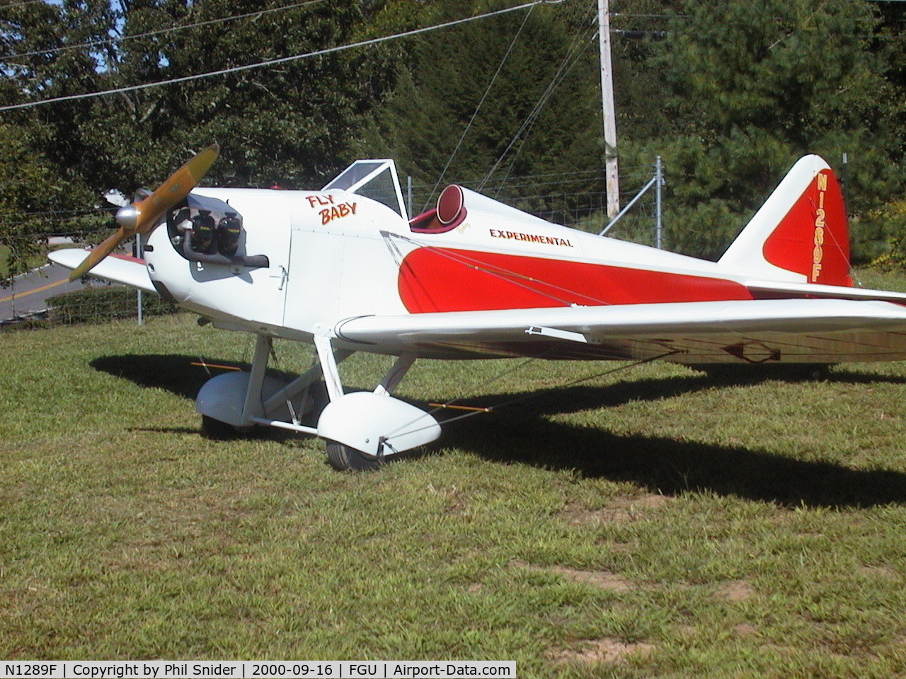 N1289F, 1976 Bowers Fly Baby 1A C/N 564, Collegedale TN airport.