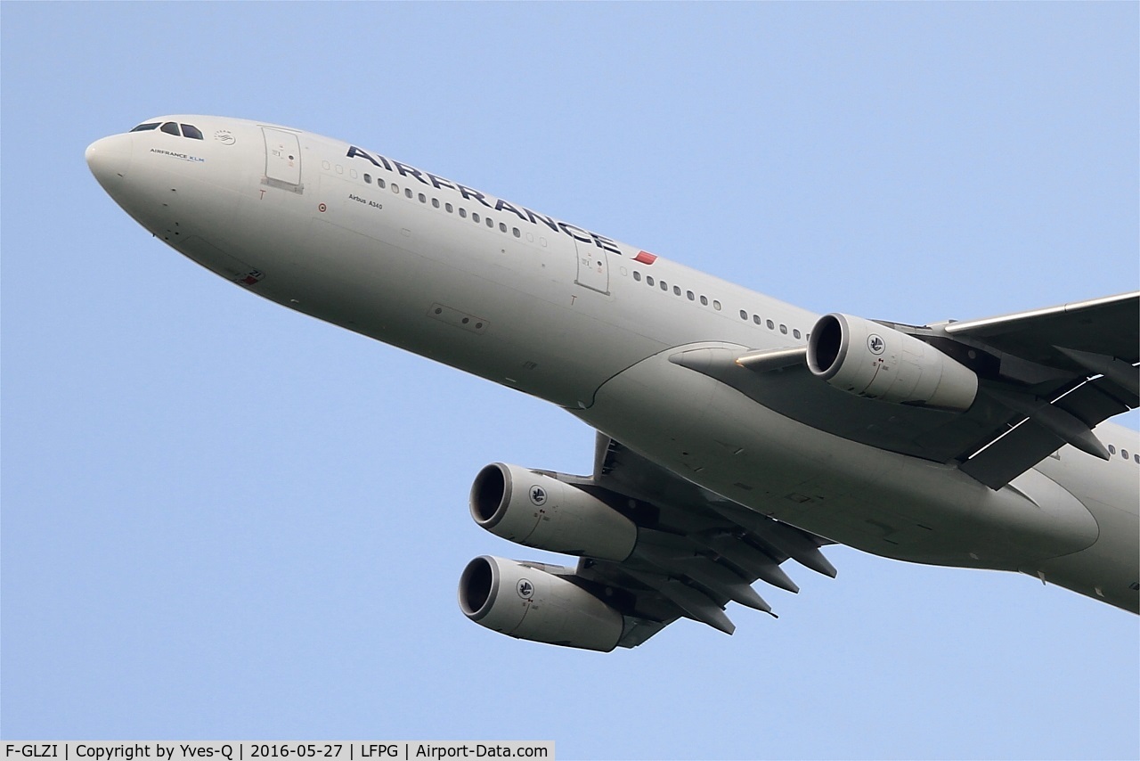 F-GLZI, 1995 Airbus A340-312 C/N 084, Airbus A340-312, Climbing from rwy 27L, Roissy Charles De Gaulle airport (LFPG-CDG)