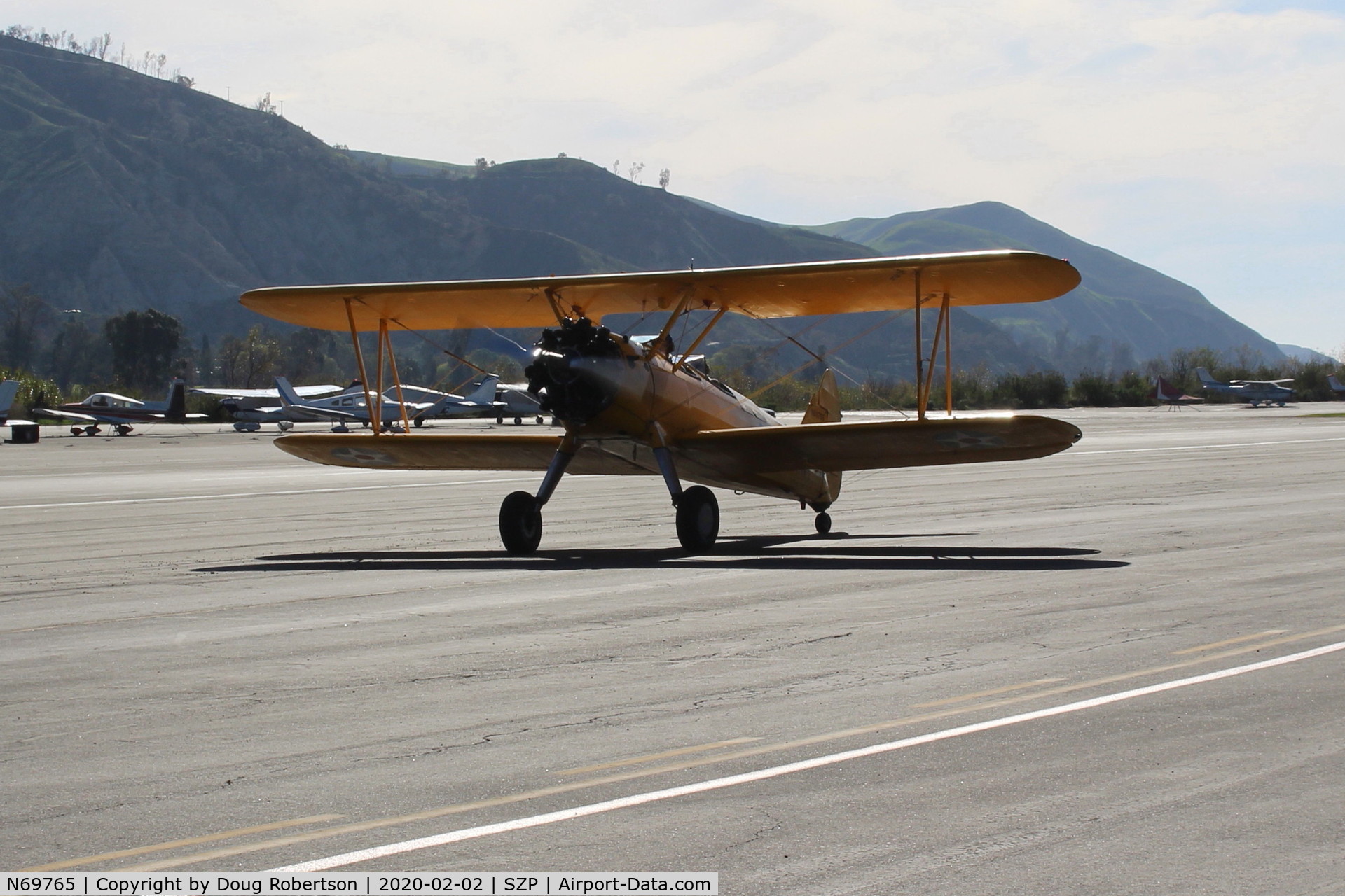 N69765, 1941 Boeing A75N1 (PT17) C/N 75-1044, 1941 Boeing Stearman A75N1, Continental W670 220 Hp radial, taxi