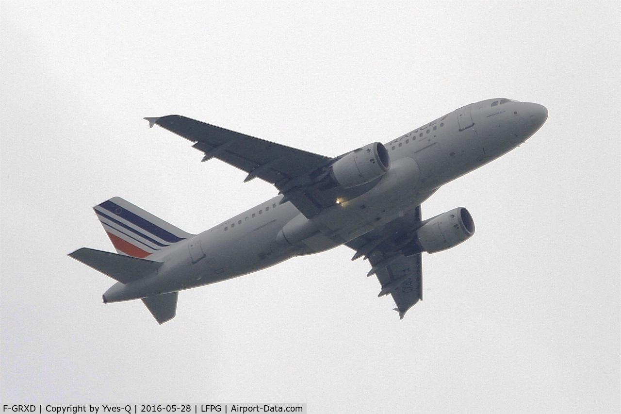 F-GRXD, 2002 Airbus A319-111 C/N 1699, Airbus A319-111, Take off rwy 06R, Roissy Charles De Gaulle airport (LFPG-CDG)