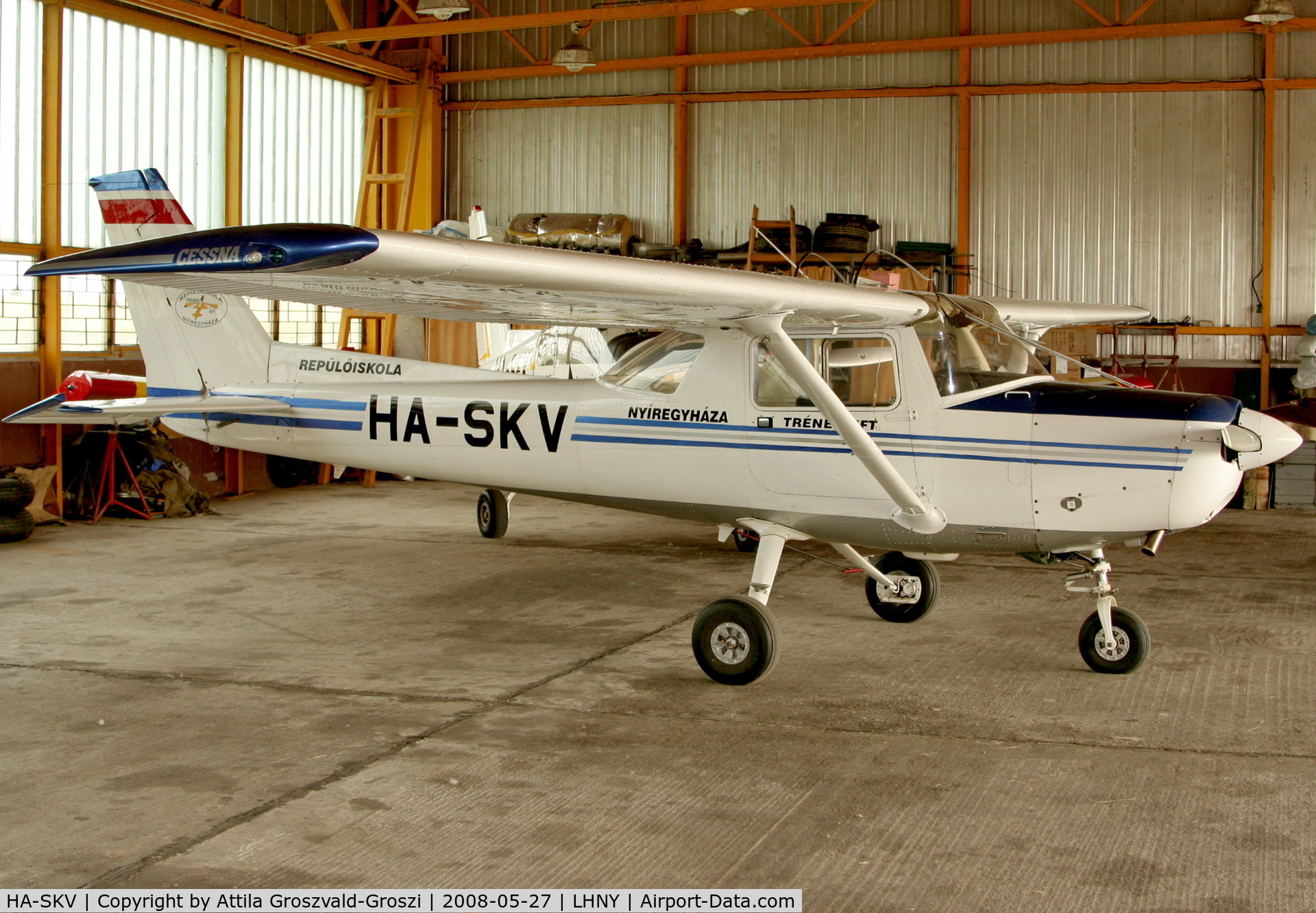 HA-SKV, Cessna 152 C/N 15285545, LHNY - Nyíregyháza Airport, Hungary