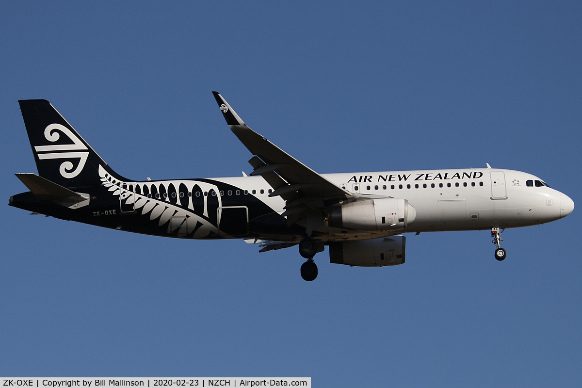 ZK-OXE, 2014 Airbus A320-232 C/N 5993, from AKL