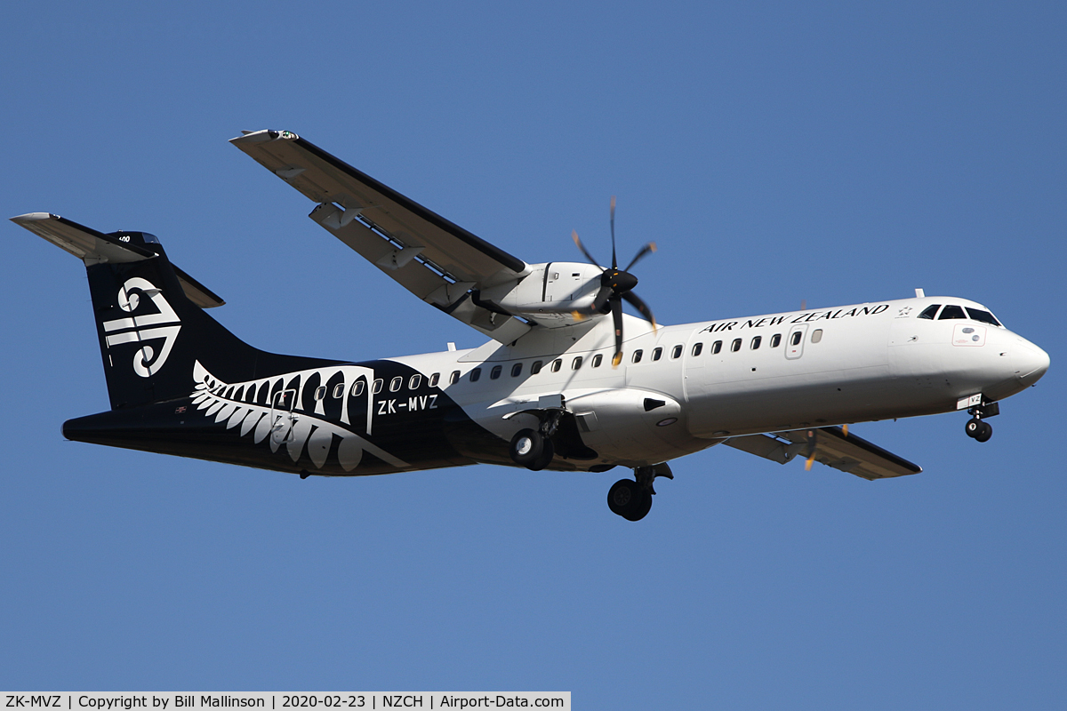 ZK-MVZ, 2019 ATR 72-212A C/N 1562, from PMR
