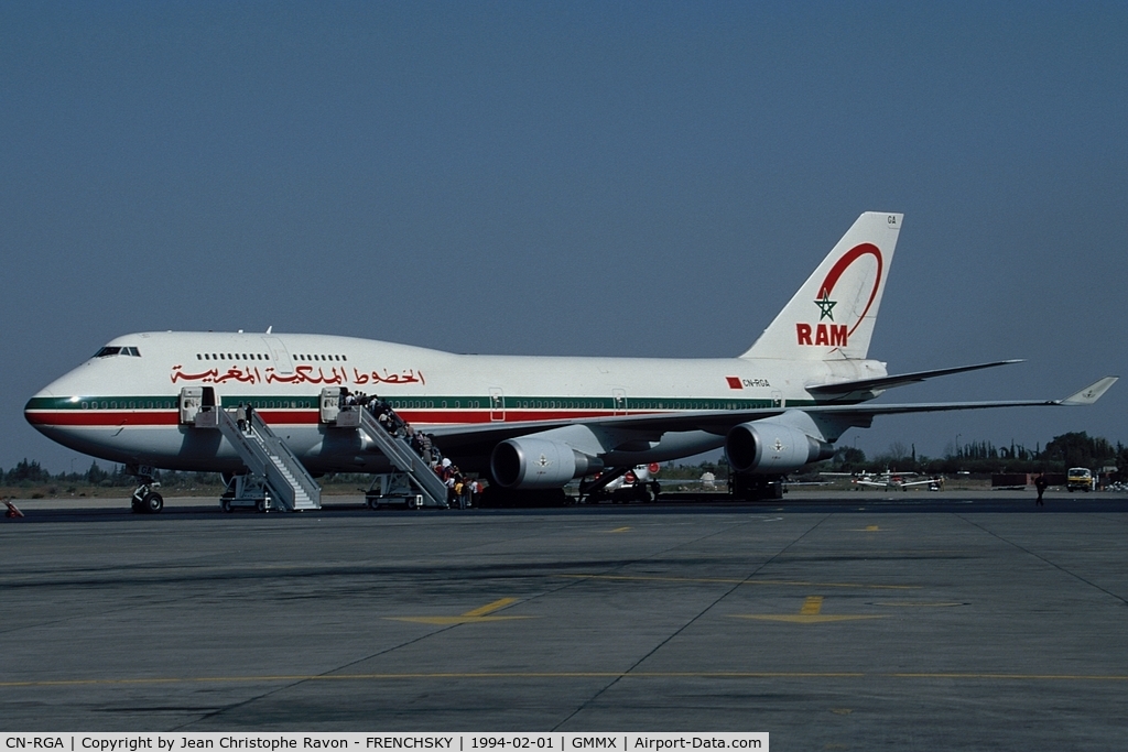 CN-RGA, 1993 Boeing 747-428 C/N 25629, RAM Royal Air Maroc