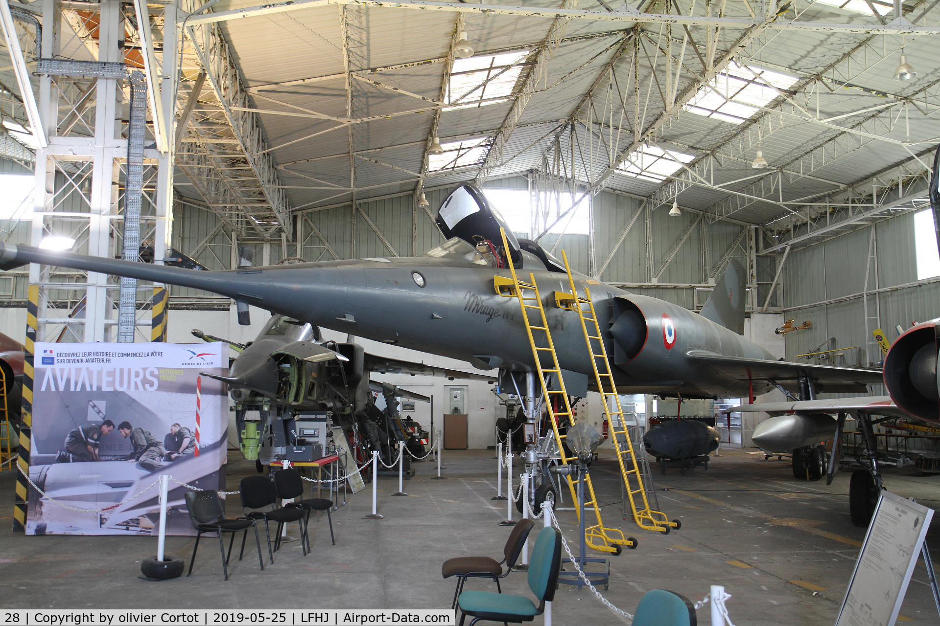 28, Dassault Mirage IVP C/N 28, in a museum near Lyon