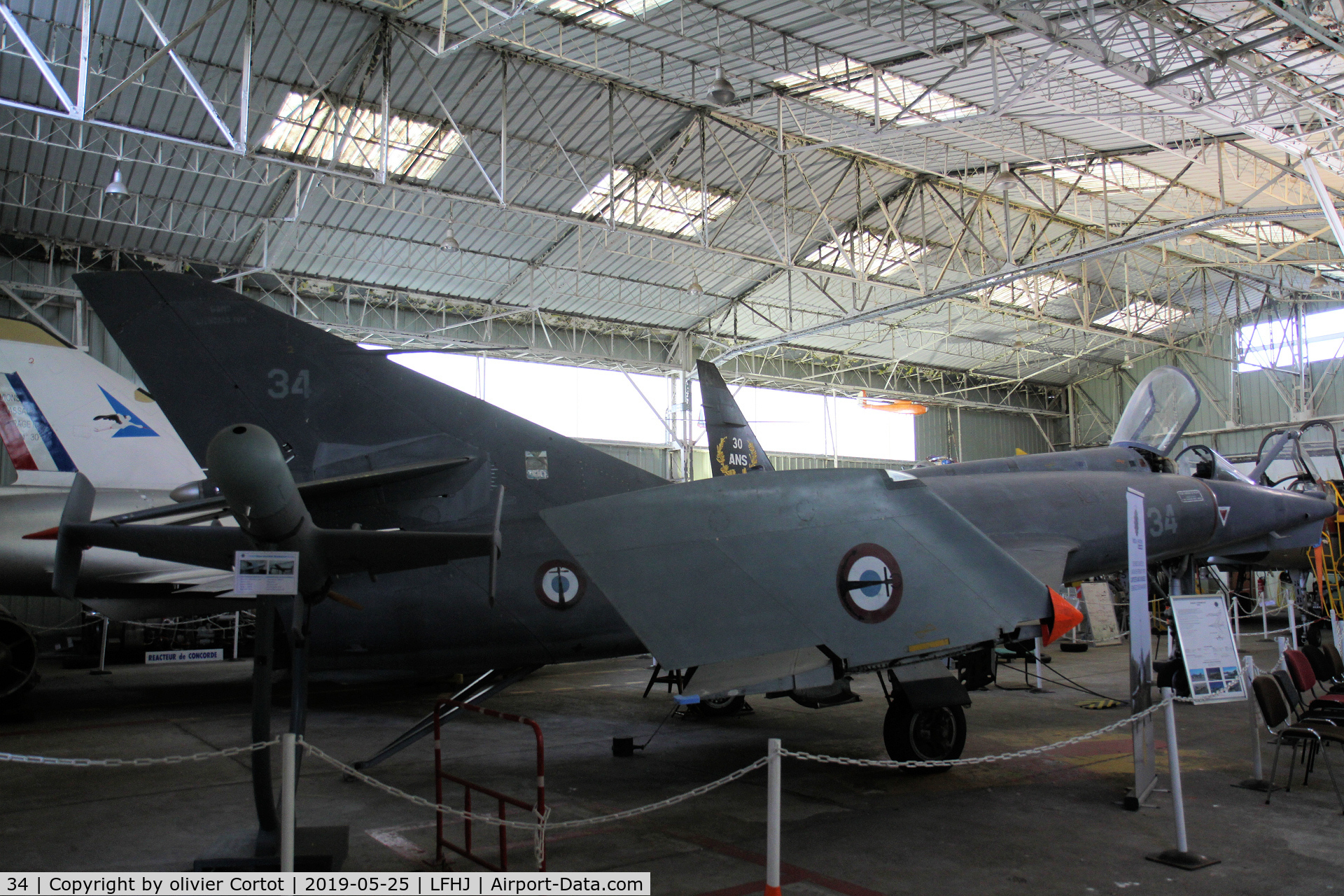 34, Dassault Etendard IV.M C/N 34, in a museum near lyon