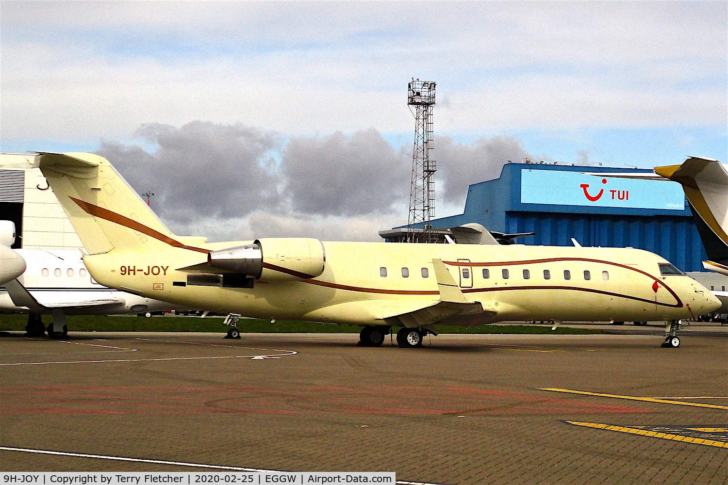 9H-JOY, 2002 Bombardier CRJ-200ER (CL-600-2B19) C/N 7644, At Luton