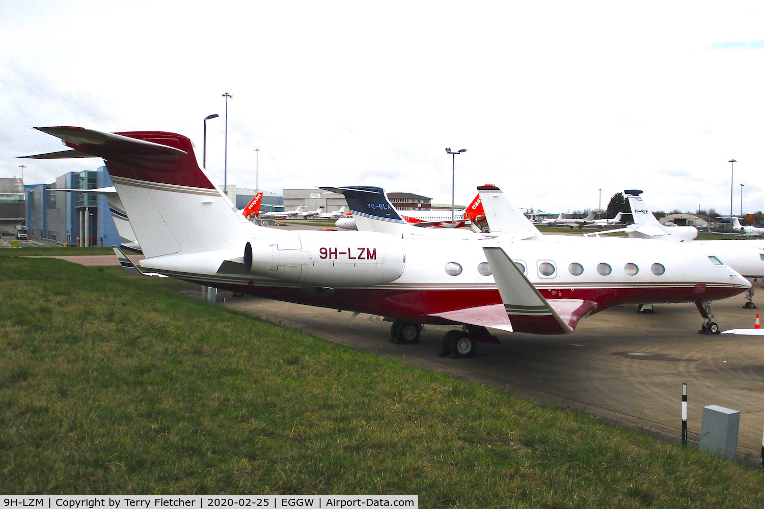 9H-LZM, 2014 Gulfstream Aerospace G650 (G-VI) C/N 6073, At Luton
